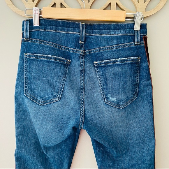 Current/Elliott Stiletto Velvet Striped Jeans Sz 26 - Picture 7 of 11